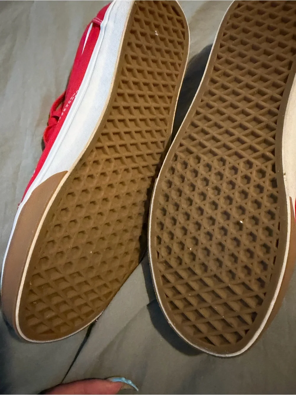 Vans bright red